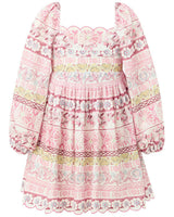 Lara Embroidered Sleeve Mini Dress