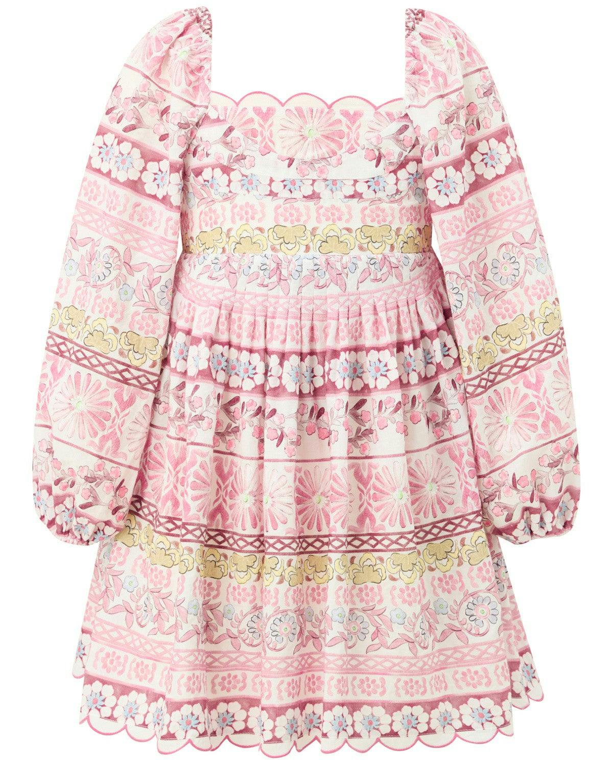 Lara Embroidered Sleeve Mini Dress