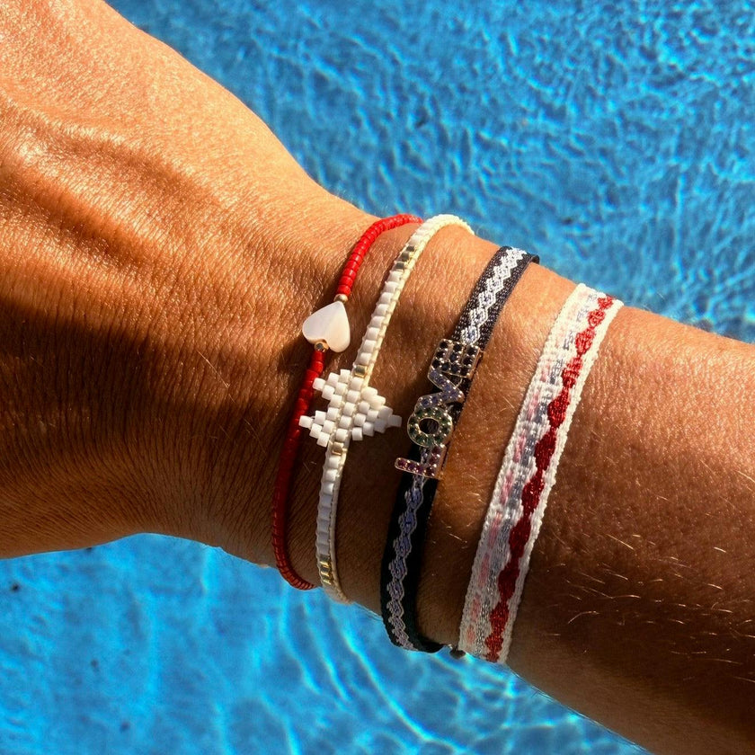 Hydie Heart Beaded Bracelet