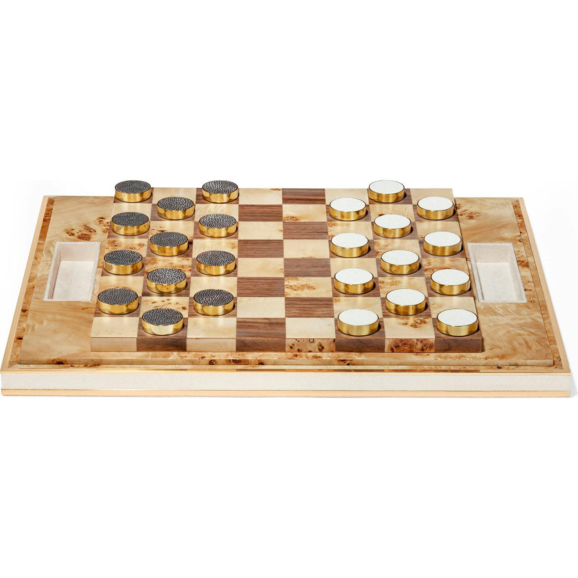 Shagreen Checkers Set