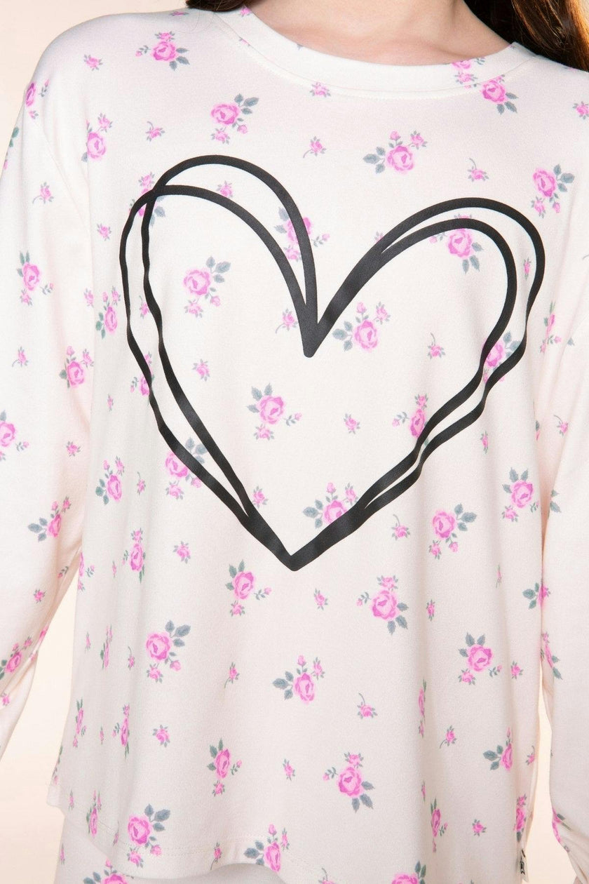 Simply Soft Long Sleeve Easy Tee & Tumble Short Lounge Set