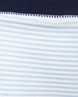 Kids Base Layer Set in Sky Blue Stripes