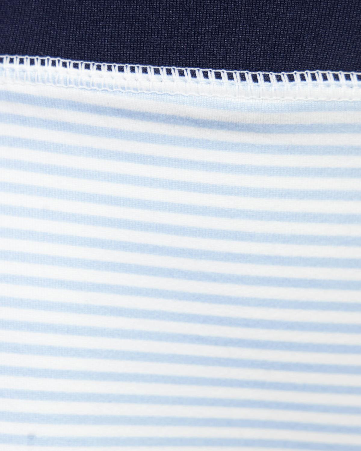 Kids Base Layer Set in Sky Blue Stripes