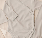 Crochet Trim Three Piece Set in Blue