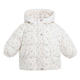 Cream Floral Hooded Jacket