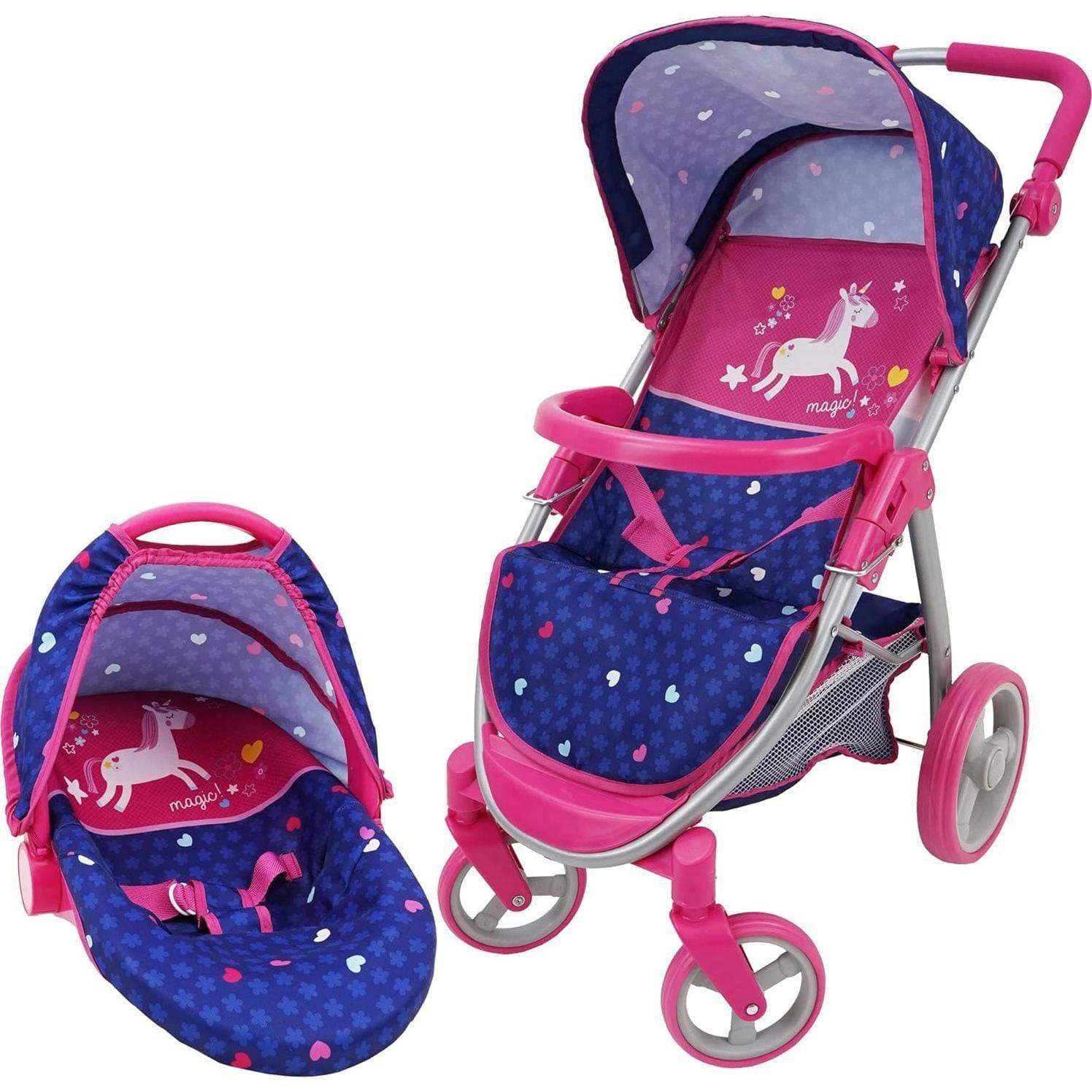 2-In-1 Baby Doll Car Seat & Stroller Doll Accessory