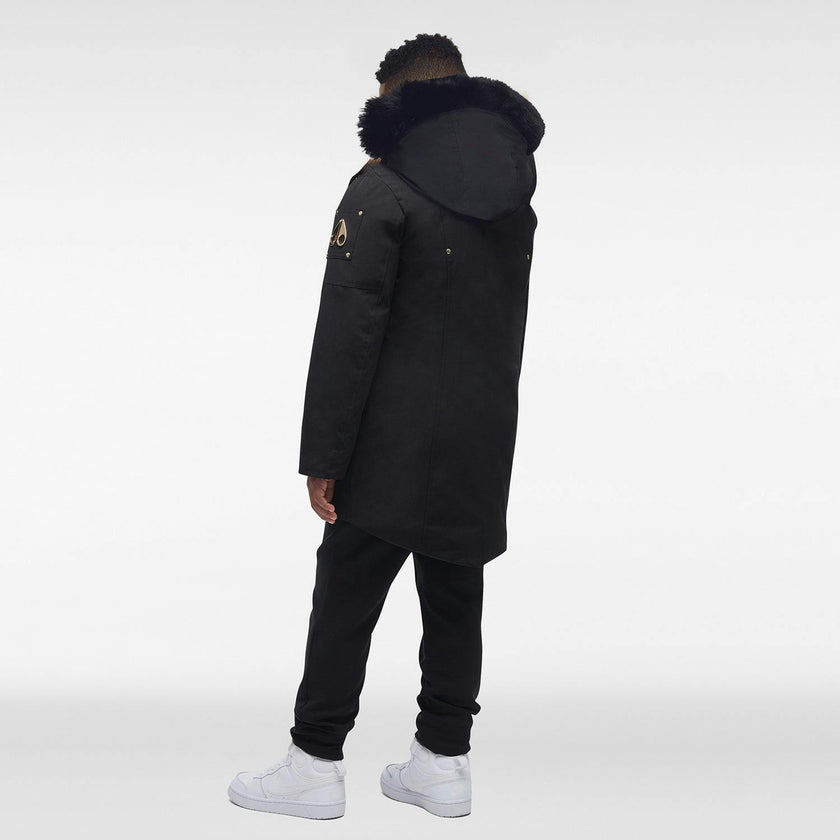 MOOSE KNUCKLES Gold Parka with Shearling Hood