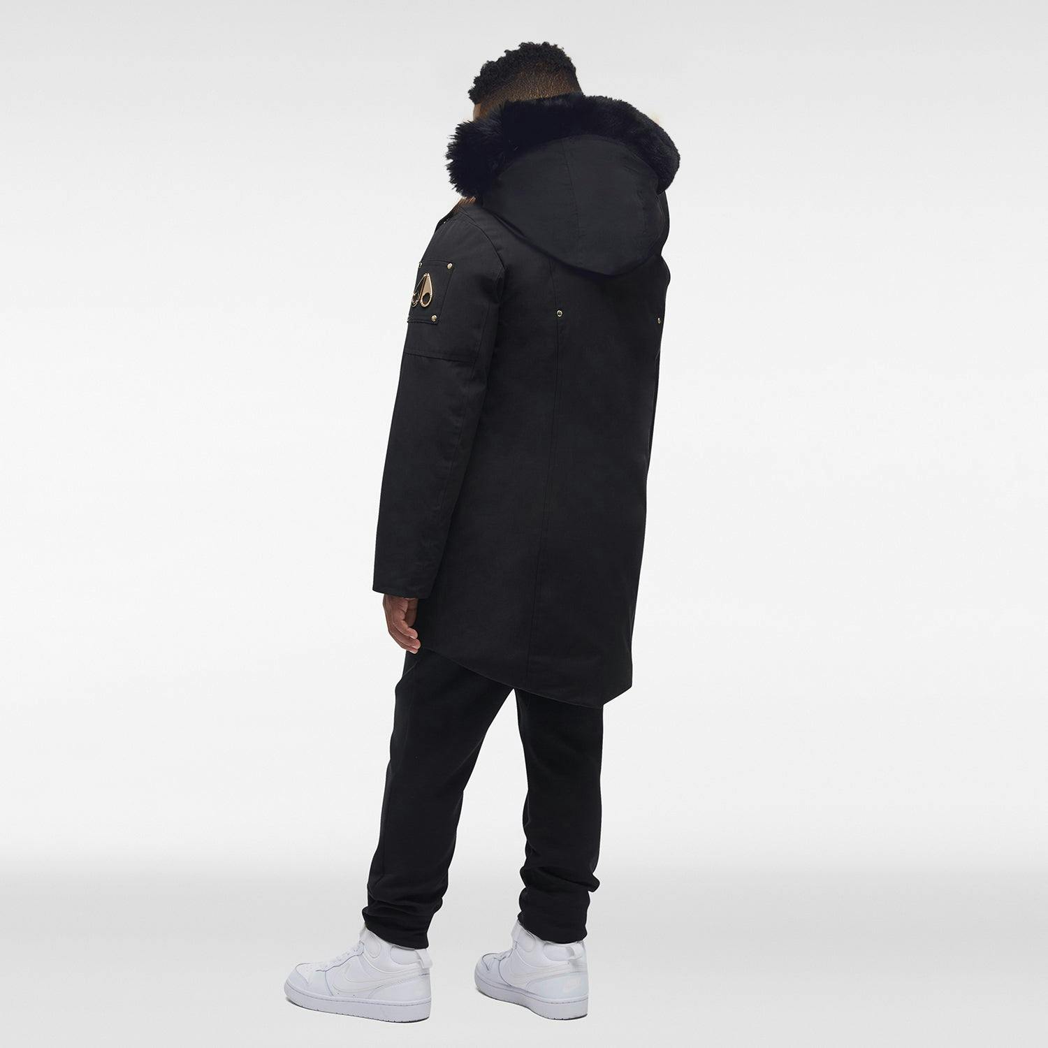 MOOSE KNUCKLES Gold Parka with Shearling Hood