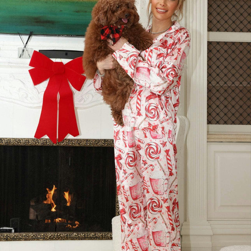 Women's Sweet Winter Silky Set