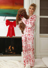 Women's Sweet Winter Silky Set