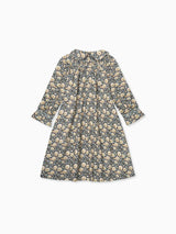 Navy Floral Margot Girl Hand-Smocked Dress