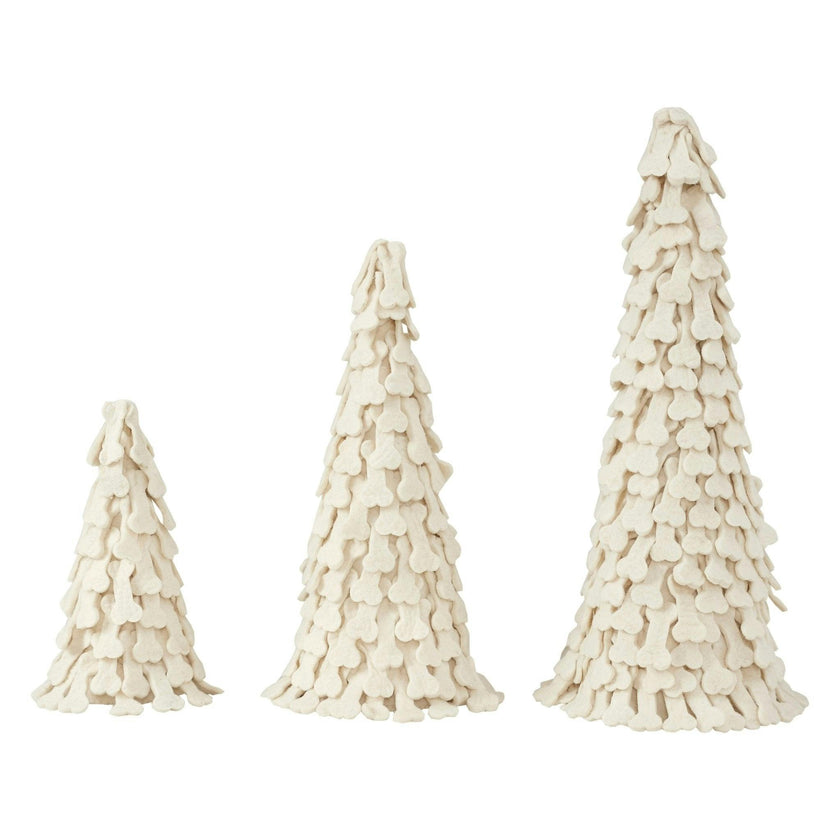 Dog Bone Trees- 3 Piece Set- Handmade of Hand Felted Wool Arcadia Home