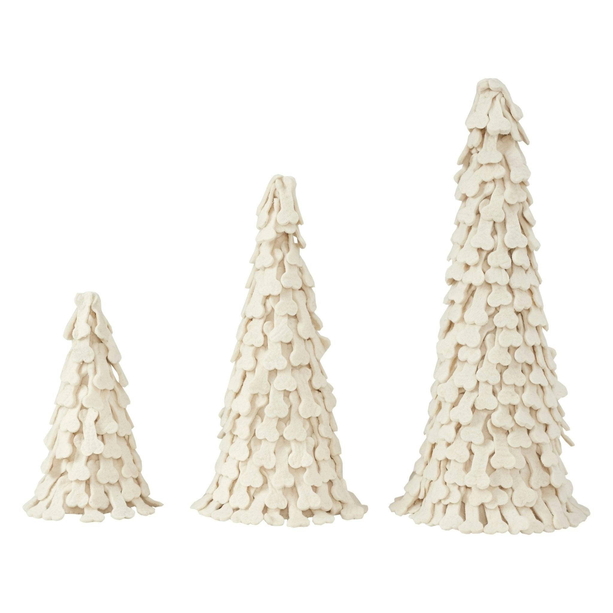Dog Bone Trees- 3 Piece Set- Handmade of Hand Felted Wool Arcadia Home