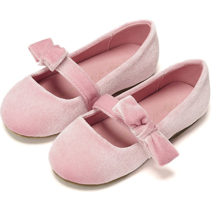 Mia Velvet Bow Strap Mary Jane Shoes