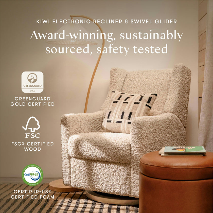 Kiwi Electronic Recliner and Swivel Glider with USB port