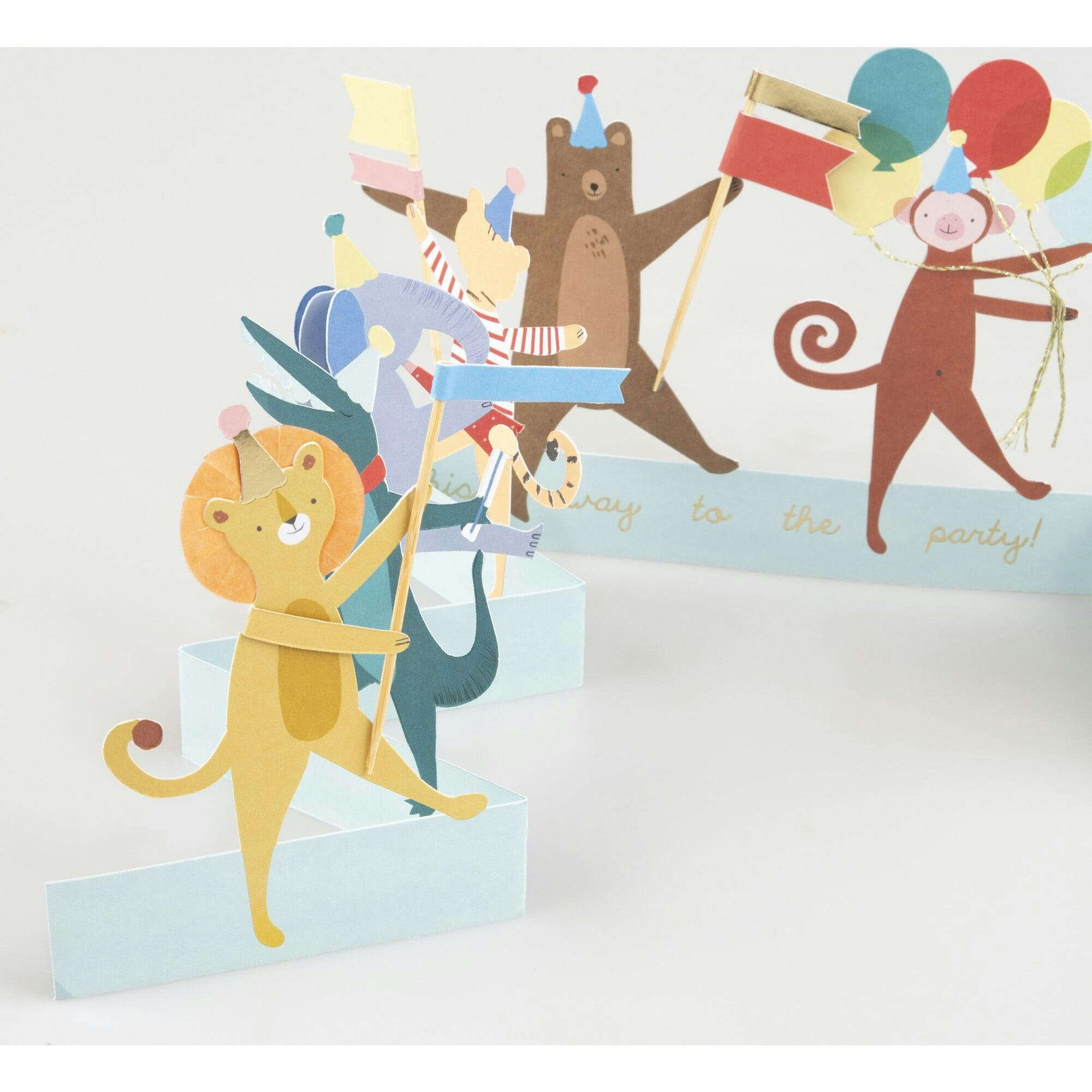 Animal Parade Concertina Card