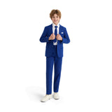 Royal Blue Four-Piece Tailored Suit Set