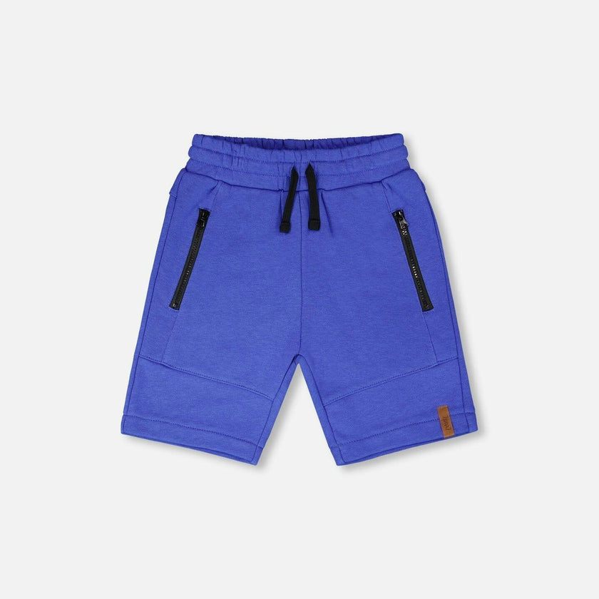 French Terry Shorts With Cross Seams