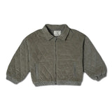 Organic Quilted Bomber Corduroy Jacket