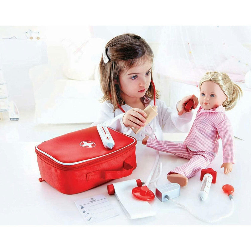 Doctor on Call Wooden Playset - Red