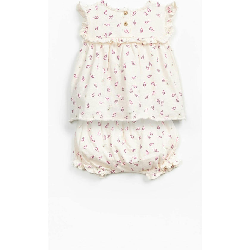 Tunic + Bubble Short Pear Print Lounge Set