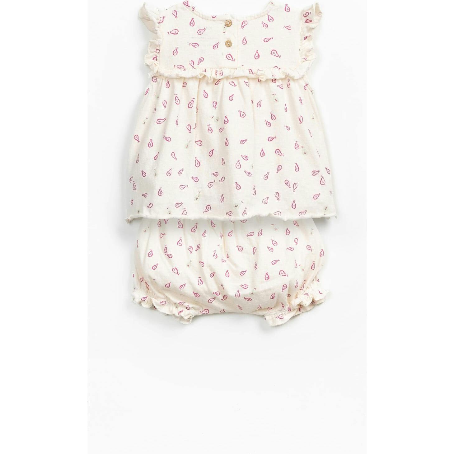 Tunic + Bubble Short Pear Print Lounge Set