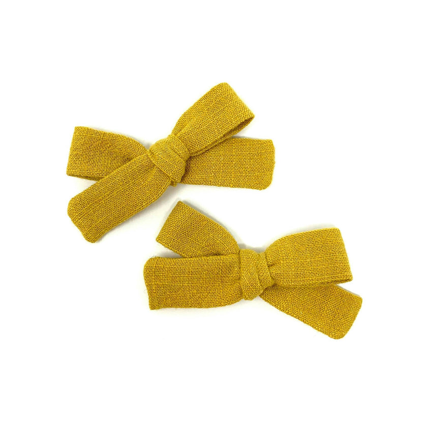 Skinny Ribbon Pigtail Bows