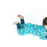 Beluga Whale Bamboo Convertible Footie Romper
