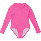 Plush Terry High Neck Long Sleeve Surf Suit
