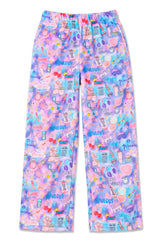 Glam Squad Print Plush Pants