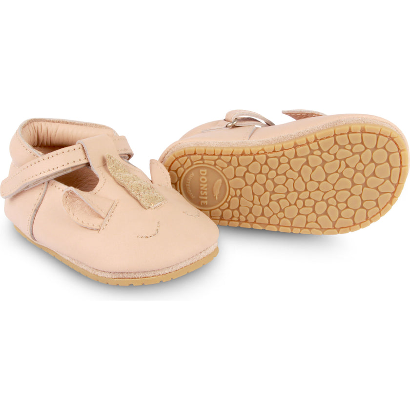 Spark Special Leather T-Bar Shoes, Pink