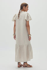 Willow Linen Dress - Natural