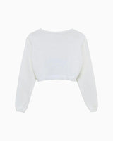 Sophie Cropped Cardigan in White