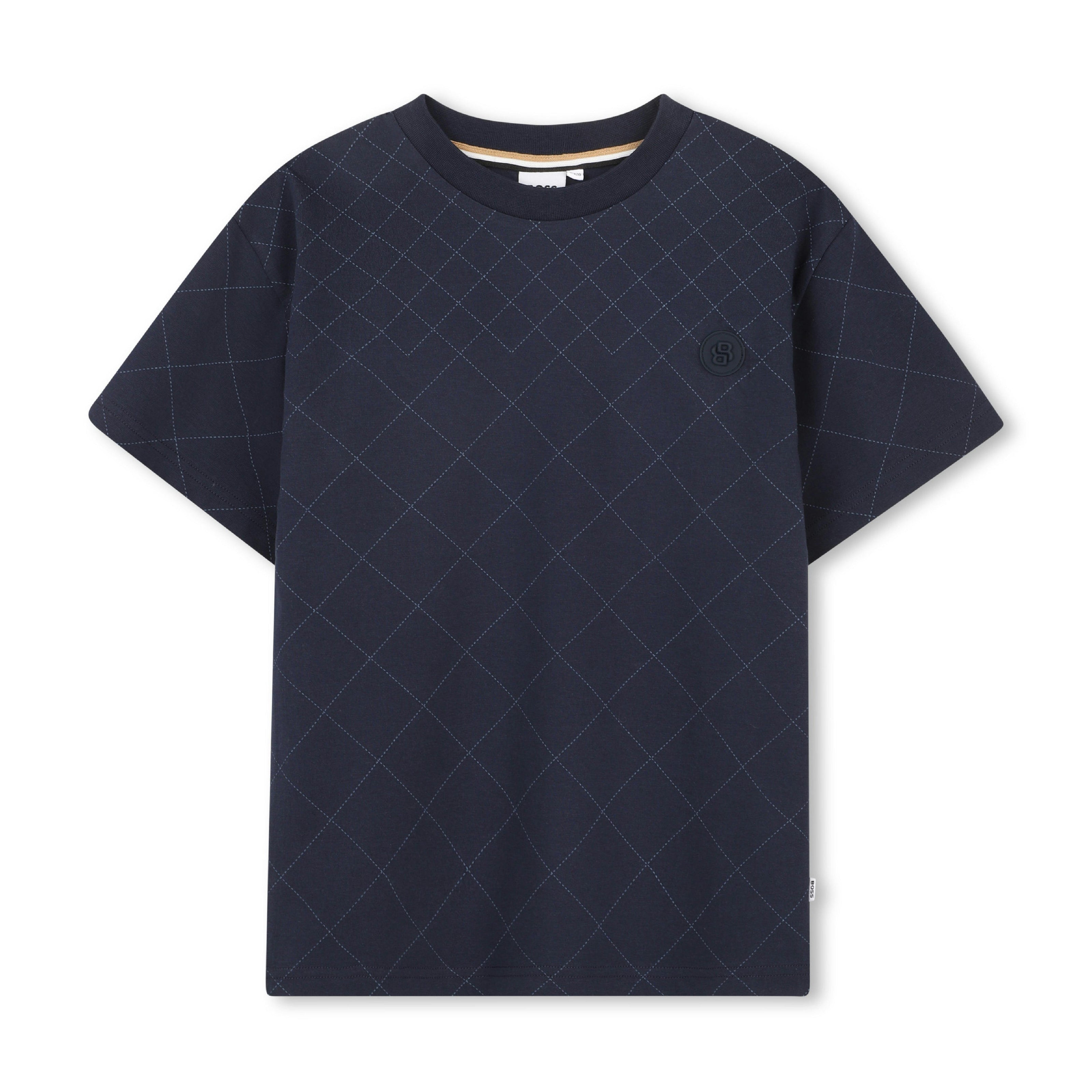 Dark Navy Textured T-Shirt