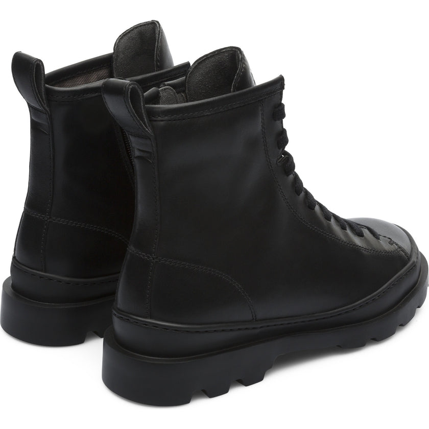 Women's Lace Up Brutus Boot, Black