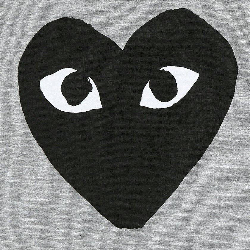 Gray Black Heart T-Shirt