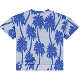 Terry Palm Tree Short Sleeve Sweat Top