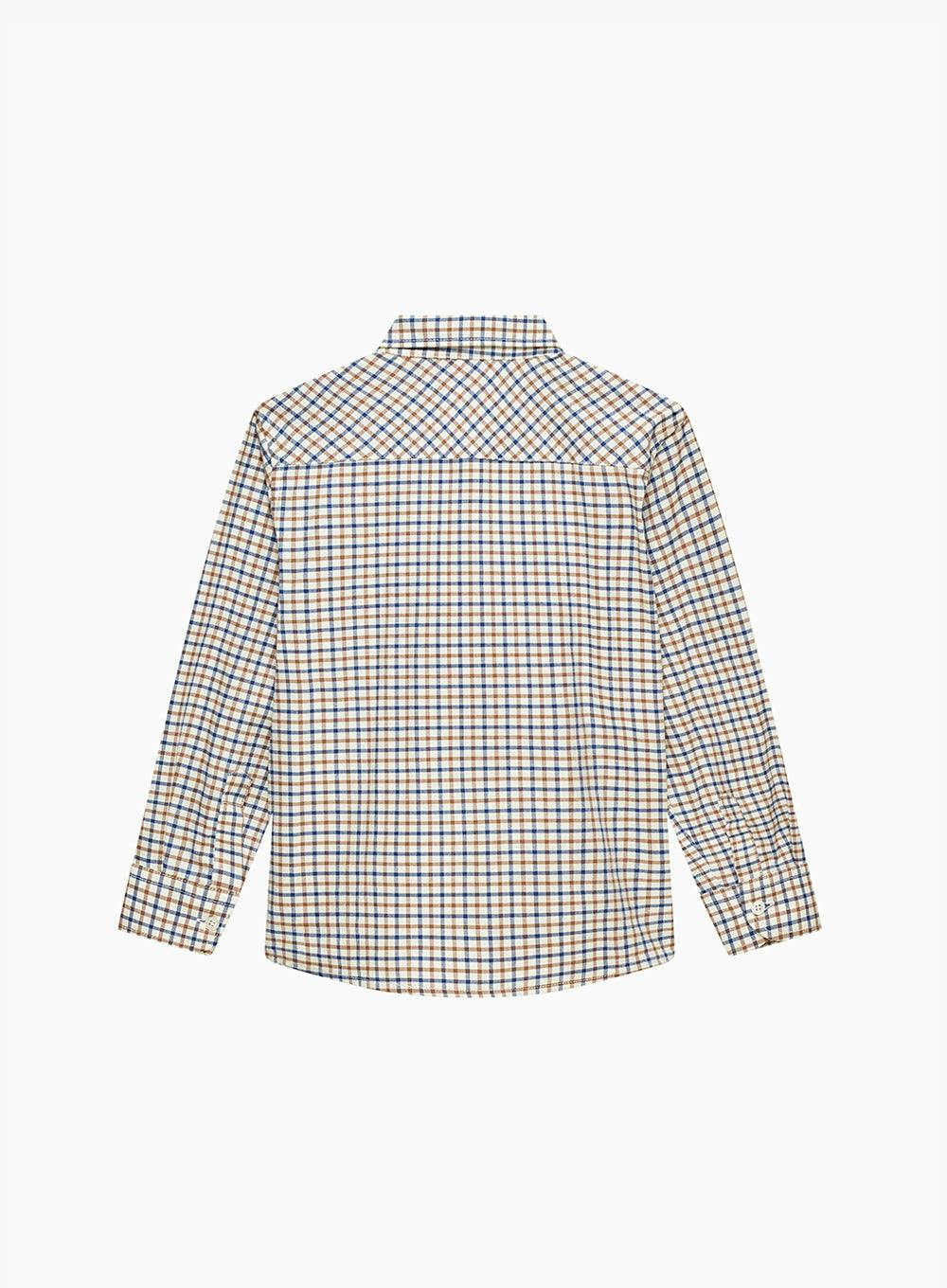 Oliver Shirt in Camel Check