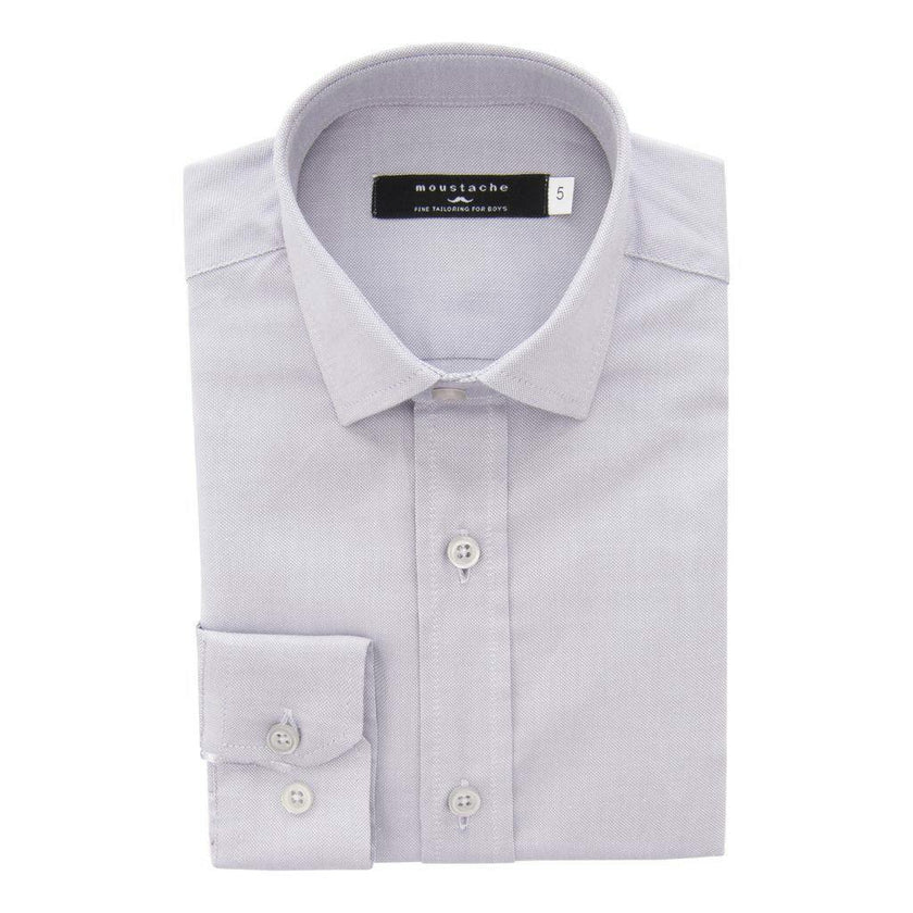 Gray Oxford Dress Shirt
