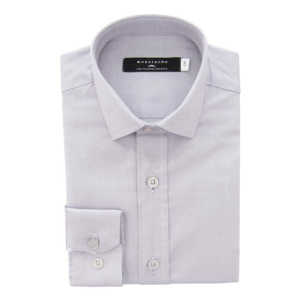 Gray Oxford Dress Shirt