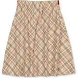 Organic Pull-on Bow Sash Party Skirt, Beige