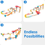 Marble Run DIY Wood Building Racetrack