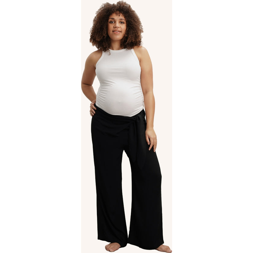 Easy Wrap Maternity Pant, Black