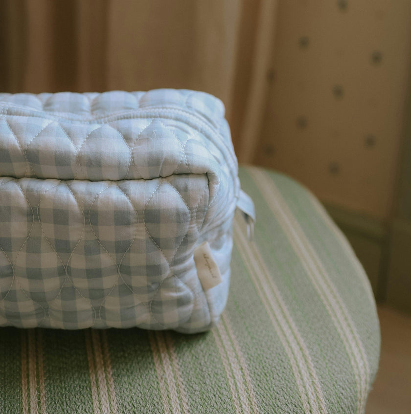 Toiletry Pouch Picnic Gingham Blue