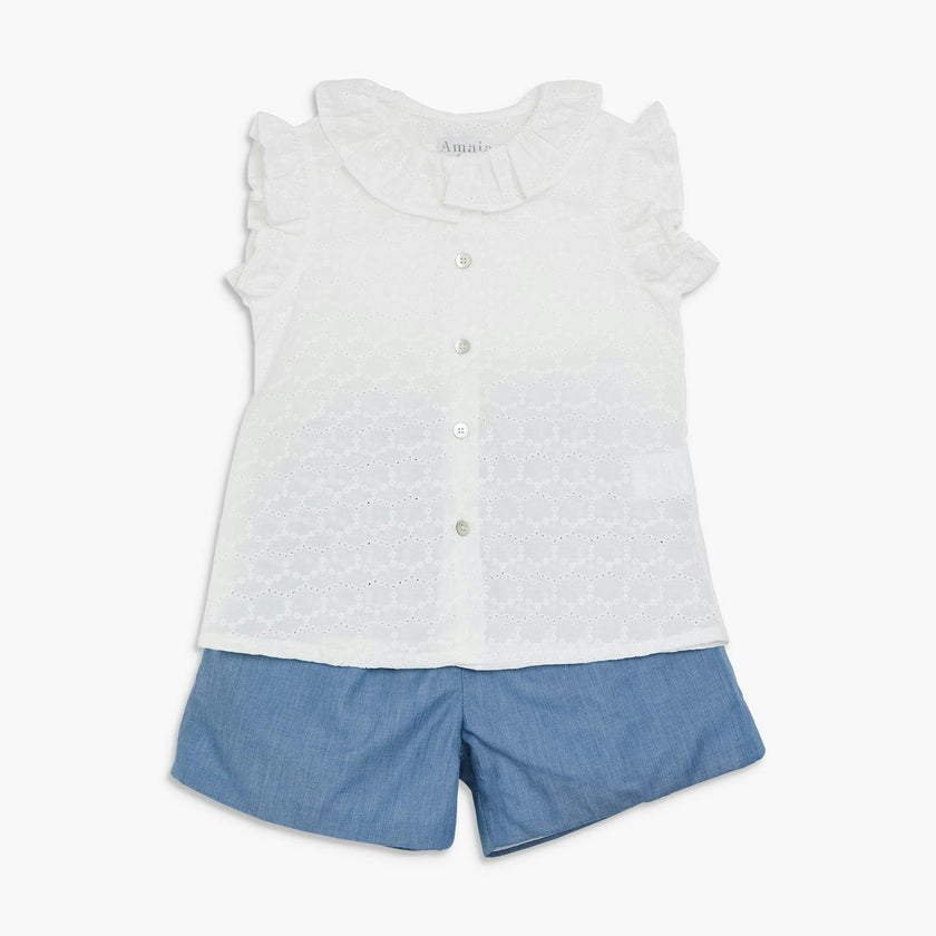 Freesia Short Chambray