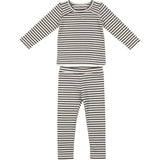 Directional Striped Raglan Sleeve Top & Pant Set
