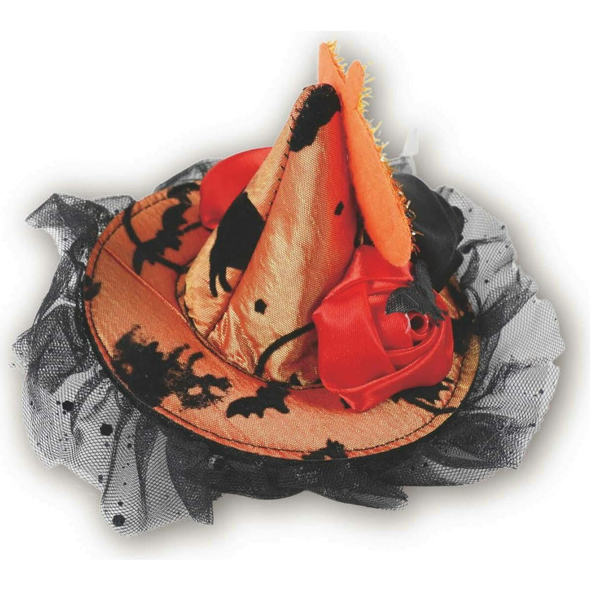 HALLOWEEN WITCH HAT - HAPPY PUMPKIN, Orange