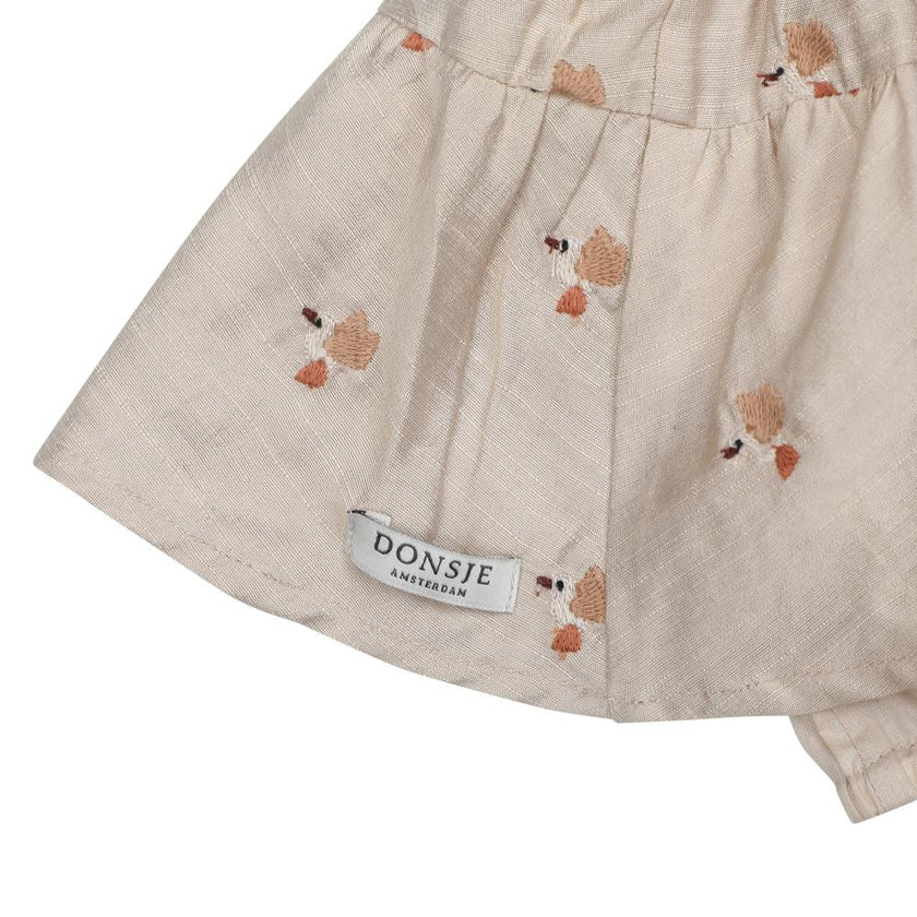 Ysa Skirt | Hummingbirds | Soft Taupe