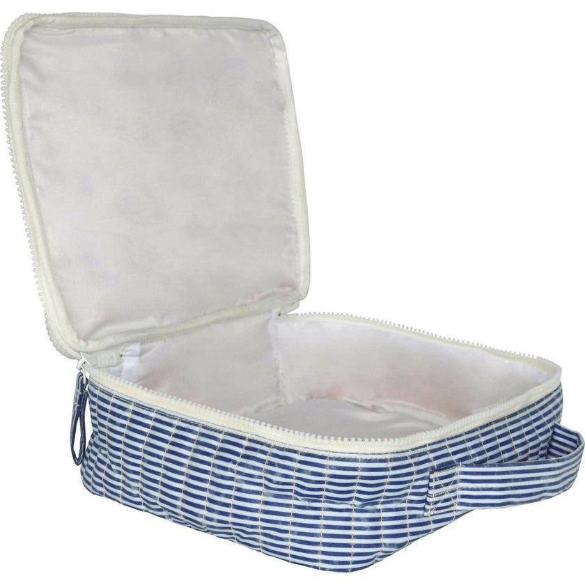 Navy Stripe Coated Lunchbox
