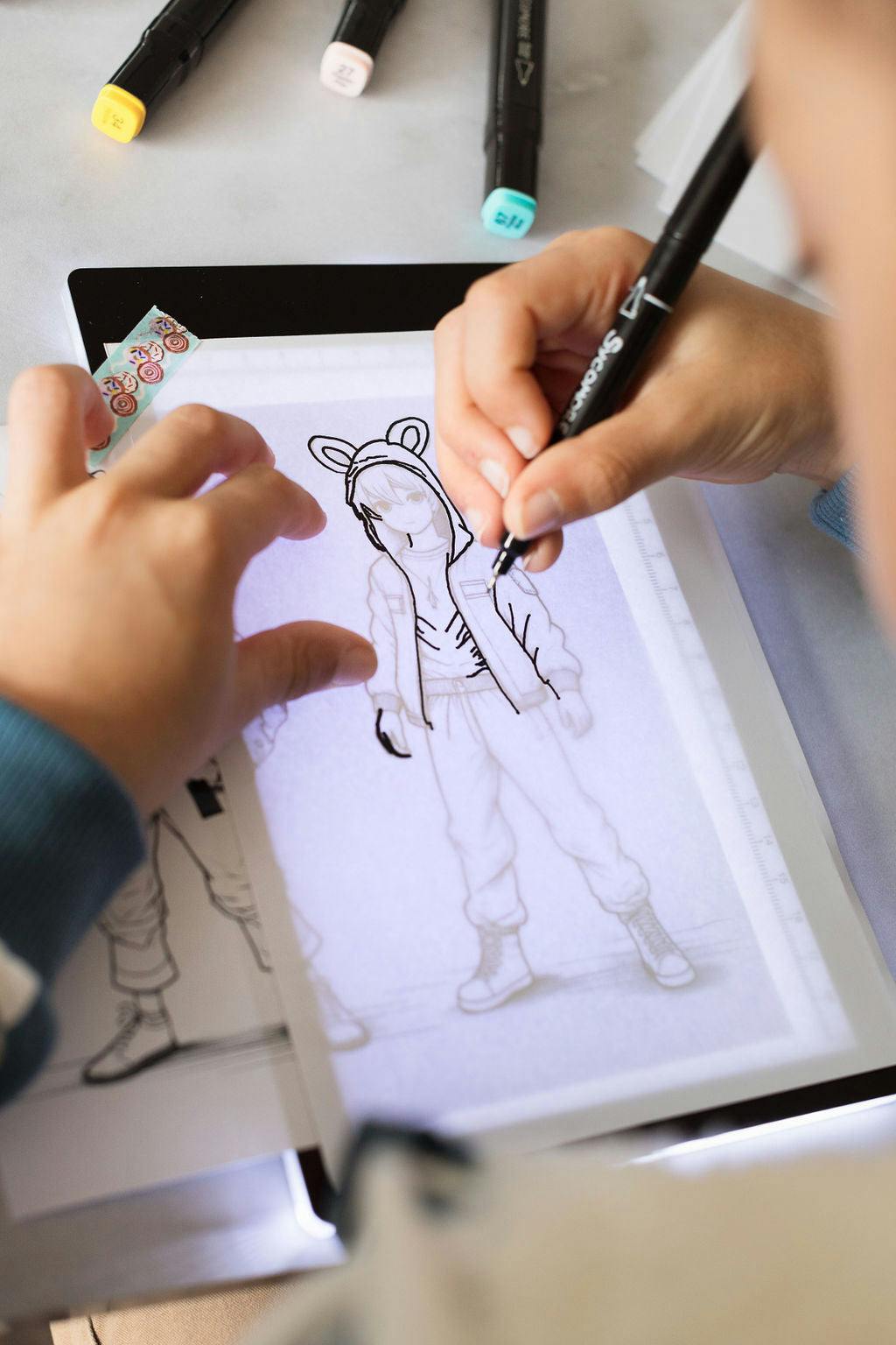 Manga - Rechargeable Led Light Pad - Create Your Manga Characters - 10y+